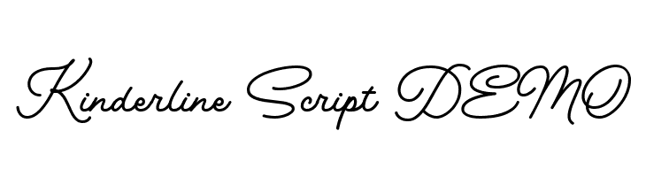 Kinderline Script DEMO  font caratteri gratis