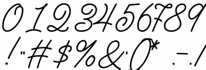 Kinderline Script DEMO Font OTHER CHARS