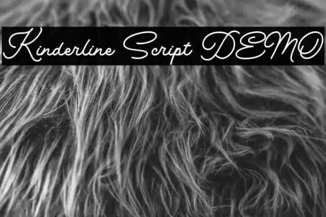 Kinderline Script DEMO Font examples
