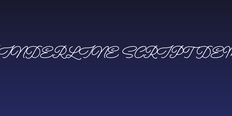 Kinderline Script DEMO Social Header