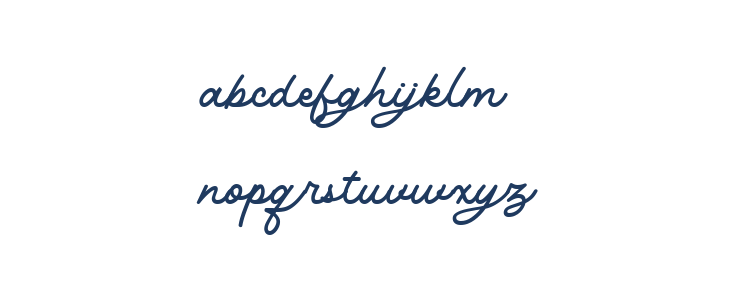 Kinderline Script DEMO Lowercase