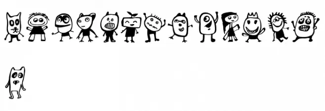 Kinderskizzen Regular Font OTHER CHARS