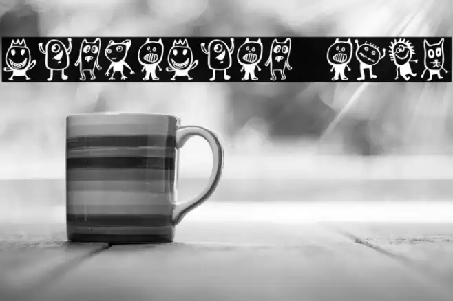 Kinderskizzen Regular Font examples