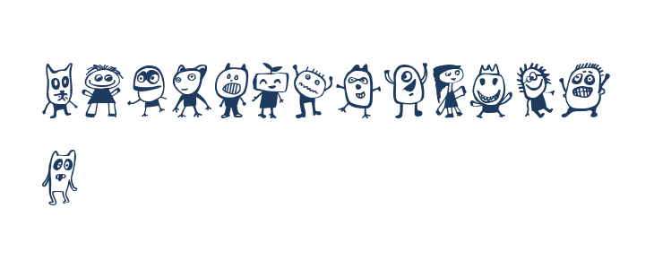 Kinderskizzen Regular Lowercase