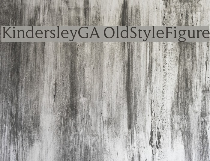 KindersleyGA OldStyleFigure フォント examples
