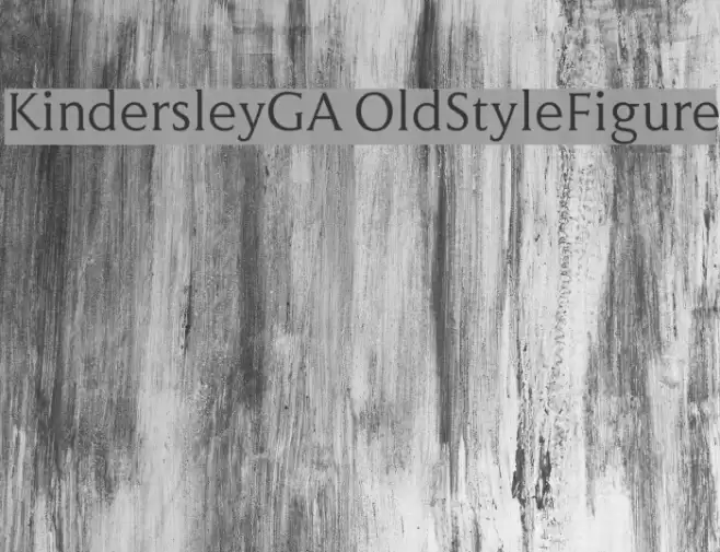 KindersleyGA OldStyleFigure Font examples