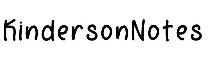 Kinderson Notes  Frei Schriftart Herunterladen