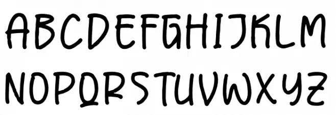 Kinderson Notes Schriftart Groß