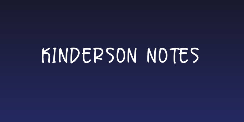 Kinderson Notes Social Header