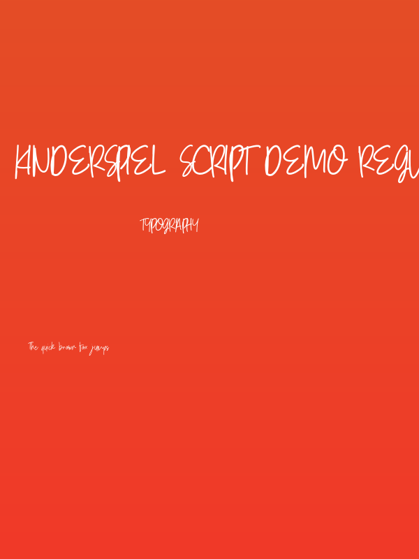 Kinderspiel Script DEMO Regular Poster