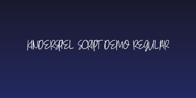Kinderspiel Script DEMO Regular Social Header