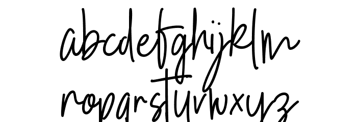 Kinderspiel Script DEMO Regular Font LOWERCASE