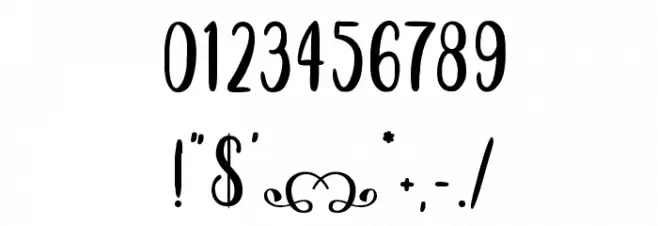 Kindly Jasmine Font OTHER CHARS