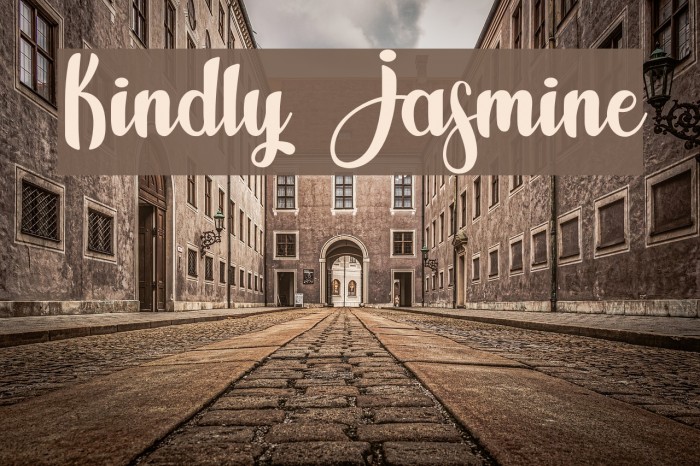 Kindly Jasmine Font examples