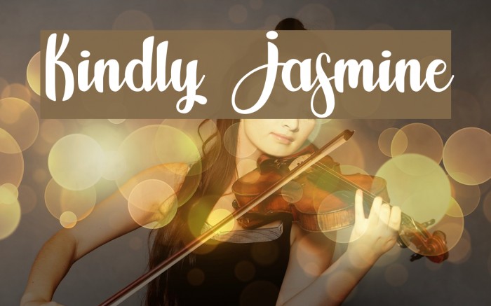 Kindly Jasmine Font examples