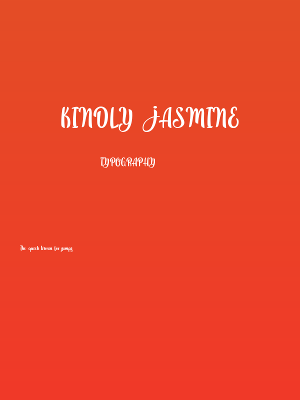 Kindly Jasmine Poster