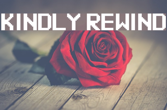 Kindly Rewind Font examples
