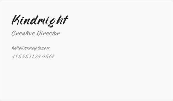 Kindmight Business Card