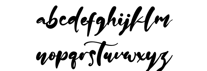 Kindness Abstract Font LOWERCASE