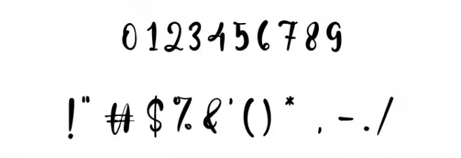 Kindness Point Font OTHER CHARS