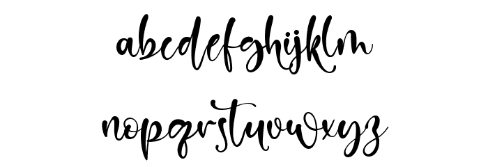 Kindness Point Font LOWERCASE