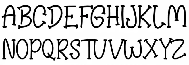 Kindness フォント 大文字