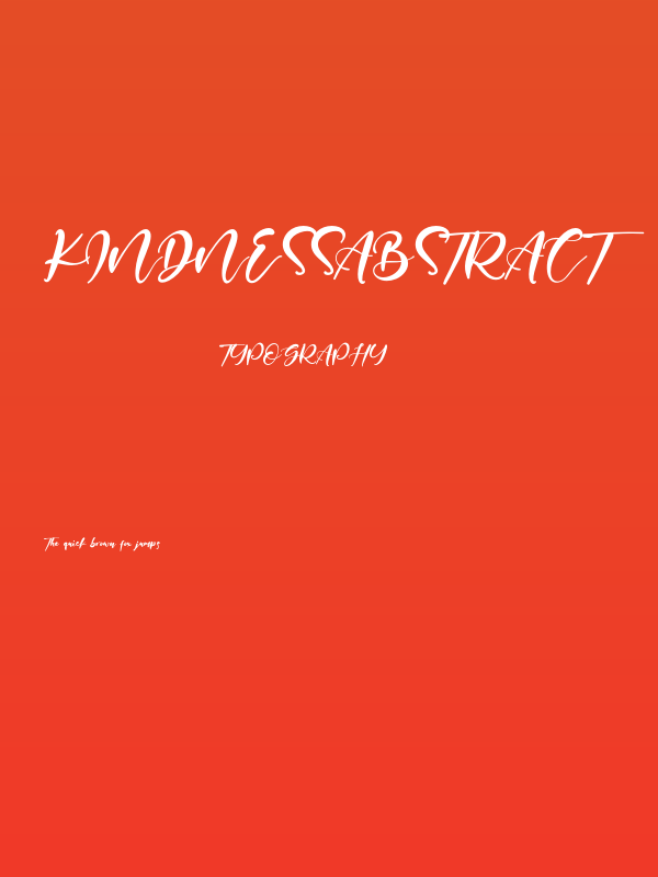 KindnessAbstract Poster