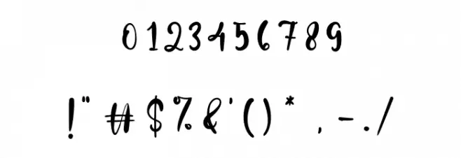 KindnessPoint Font OTHER CHARS