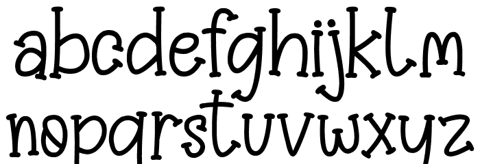 Kindness Font LOWERCASE