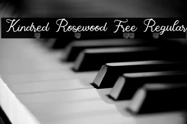 Kindred Rosewood Free Regular Font examples