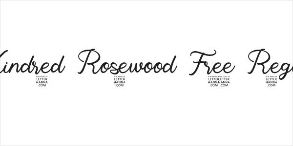Kindred Rosewood Free Regular Logo