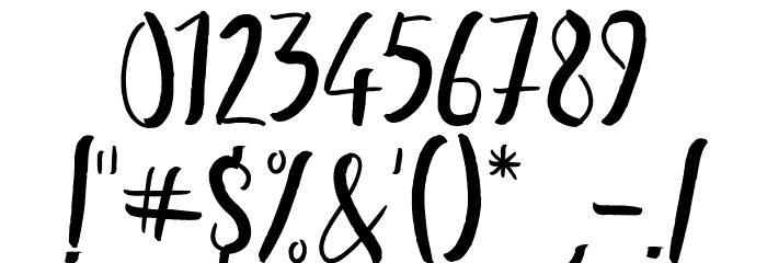 KinemonDemo Font OTHER CHARS