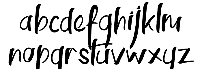 KinemonDemo Font LOWERCASE