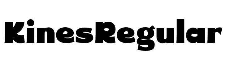 Kines Regular  Free Fonts Download