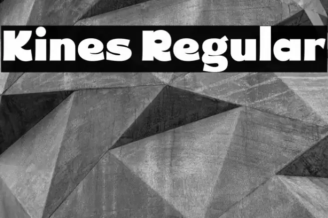 Kines Regular Caratteri examples