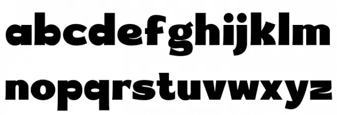 Kines Regular Font LOWERCASE