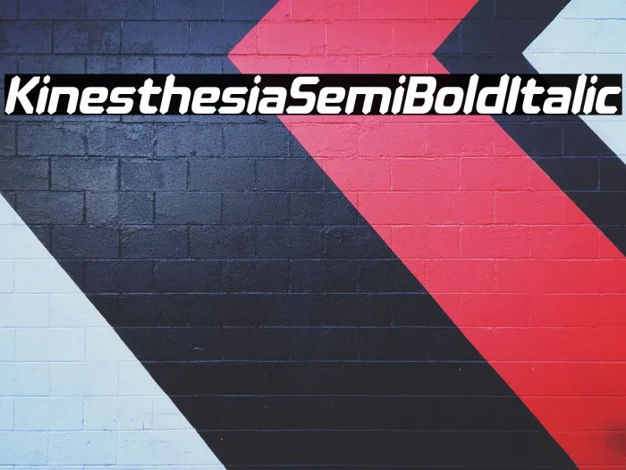 Kinesthesia SemiBold Italic Example 3