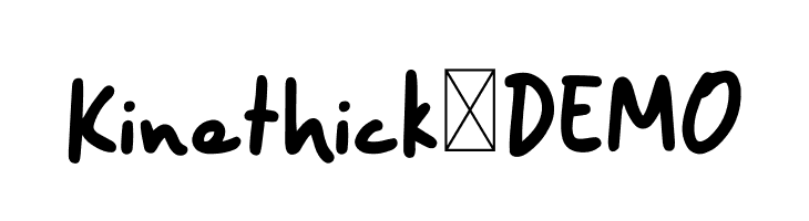 Kinethick - DEMO  नि: शुल्क फ़ॉन्ट्स डाउनलोड
