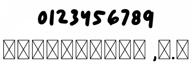 Kinethick - DEMO Font OTHER CHARS