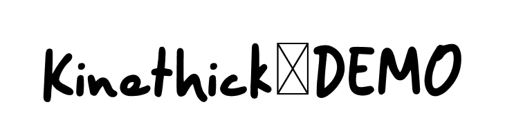 Kinethick - DEMO  les polices de caractères gratuit tlcharger