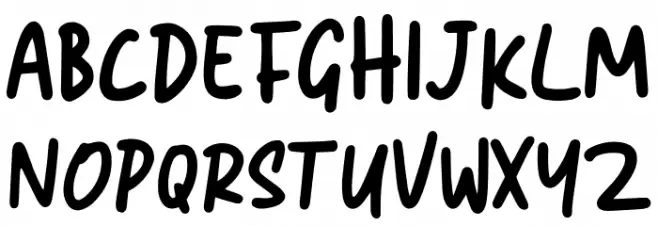 Kinethick - DEMO Schriftart Groß