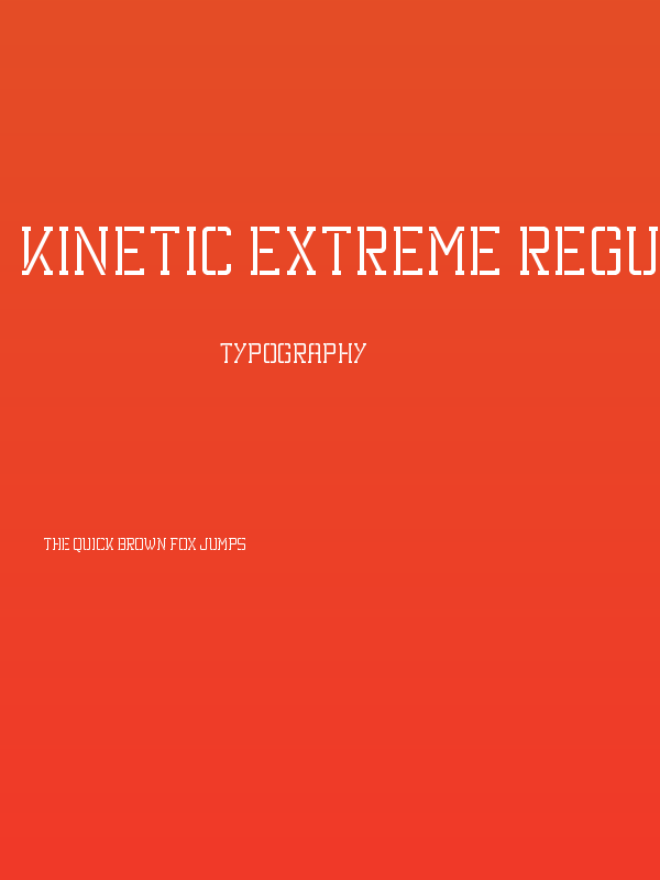 Kinetic Extreme Regular Poster