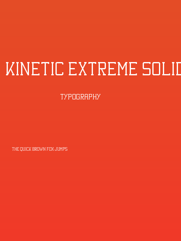 Kinetic Extreme Solid Regular Poster