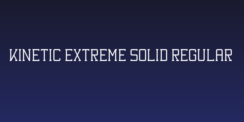 Kinetic Extreme Solid Regular Social Header