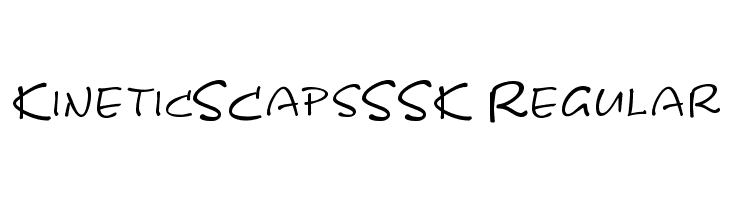 KineticSCapsSSK Regular  フリーフォントのダウンロード