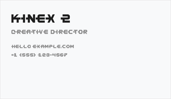 Kinex 2 Business Card