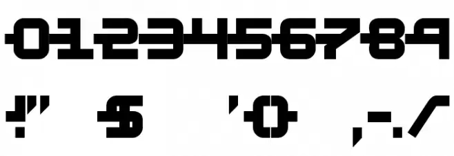 Kinex X Font Alte caractere