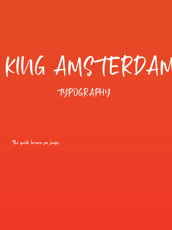 King Amsterdam Poster