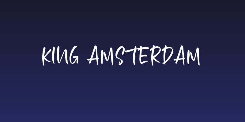 King Amsterdam Social Header