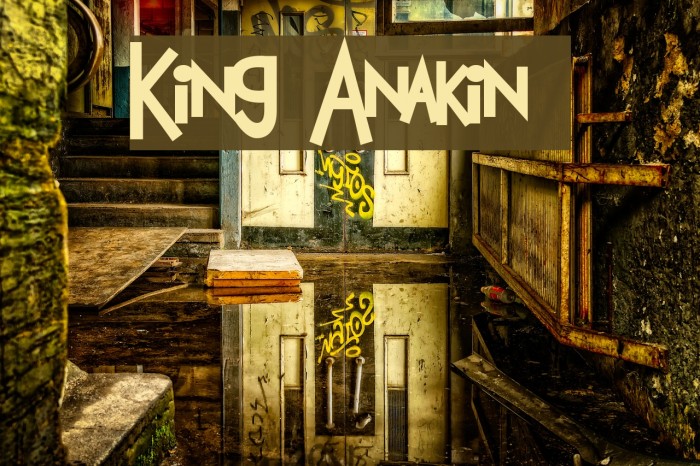 King Anakin 2 Font examples